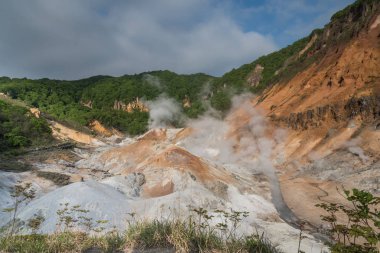 Jigokudani (cehennem Vadisi), Noboribetsu, Hokkaido, Japonya