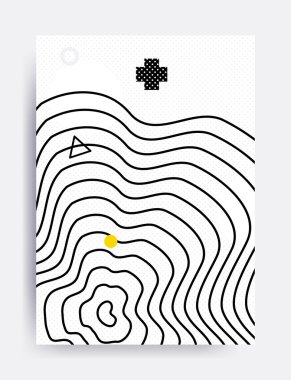 Renkli eğilim Neo Memphis geometrik desen