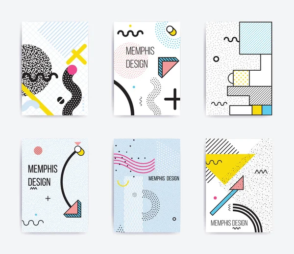 Renkli eğilim Neo Memphis geometrik poster