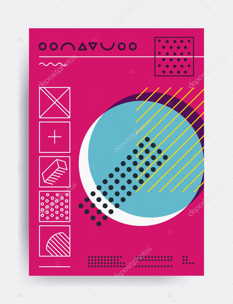 Minimalistic design vector poster