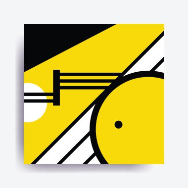 Renkli eğilim Neo Memphis geometrik desen