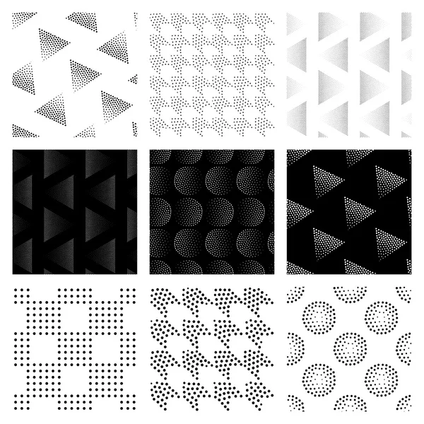 Ensemble de motifs vectoriels sans couture — Image vectorielle