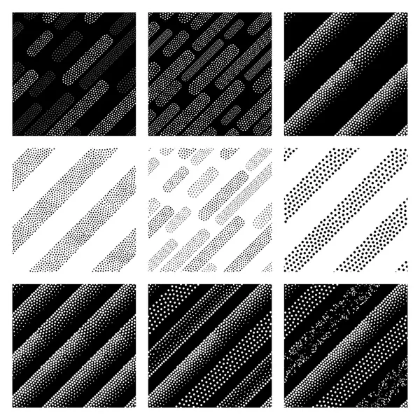 Ensemble de motifs vectoriels sans couture — Image vectorielle