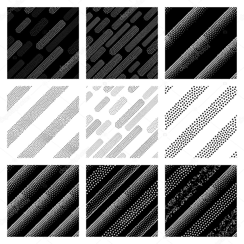 Vector seamless patterns set