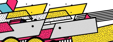 Glitched yatay çizgili. Renkli gece ışıkları. Dijital sinyal hata. Arka plan için bir poster, kapak, kartvizit veya kartpostal. Tasarım öğesi.