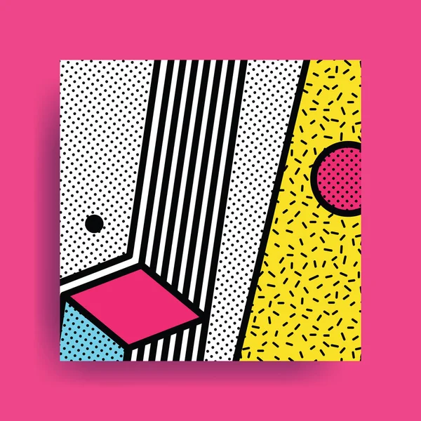 Renkli eğilim Neo Memphis geometrik desen