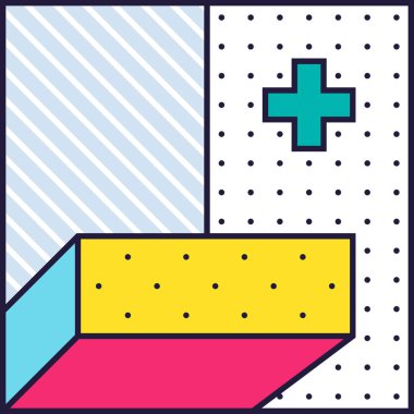 80 'ler Biçiminde Şenlik Arkaplanı