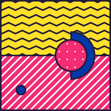 80 'ler Biçiminde Şenlik Arkaplanı