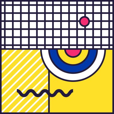 80 'ler Biçiminde Şenlik Arkaplanı