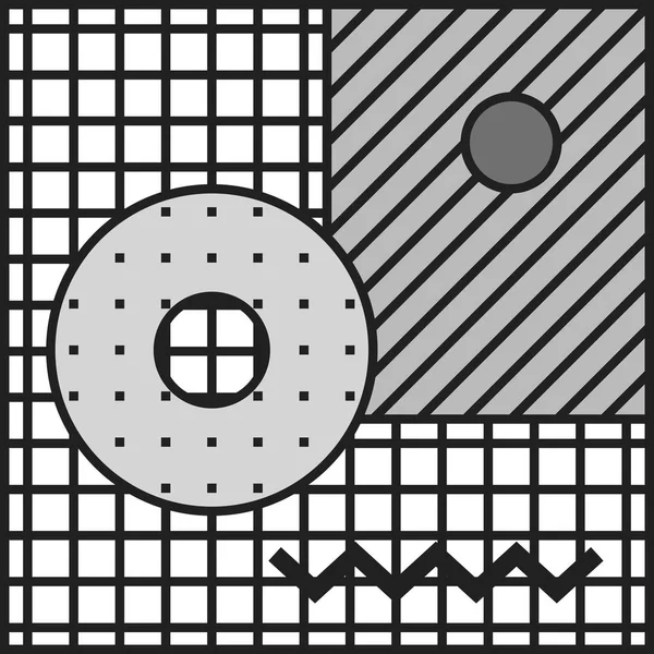 Neo Memphis patchar klistermärken — Stock vektor