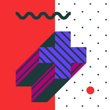 Neo Memphis çıkartmaları yamalar