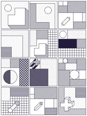 Trendy arka planlar ile büyük koleksiyonu