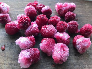 Dondurulmuş vişne arka plan