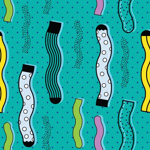 Mignon fond coloré Modèle de chaussettes — Image vectorielle