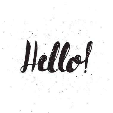 Yaz yazıt afiş Merhaba ayarla