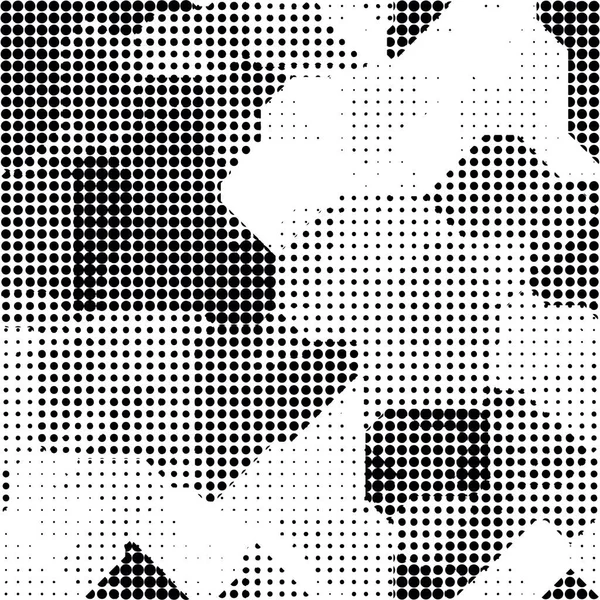 Motif moderne sans couture avec des points transition demi-teinte — Image vectorielle