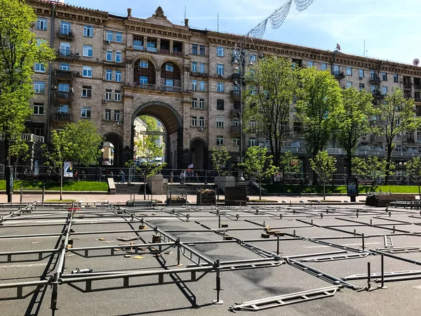 Kiev Ucrania 2017 Preparación del Festival de la Canción de Eurovisión — Foto de Stock