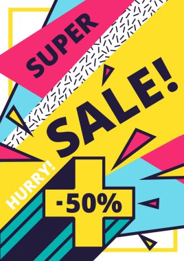 Düz tasarım Satılık Web sitesi banner şablon