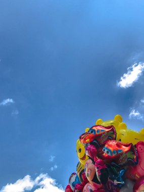 Balonlar, popüler çizgi film yakın çekim Cracow içinde