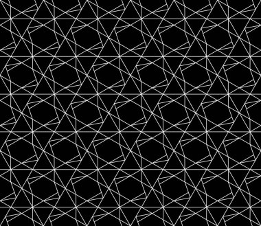 Vektör kesintisiz geometrik desen kontur düzenlenebilir ağırlığı ile