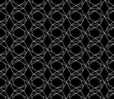 Vektör kesintisiz geometrik desen kontur düzenlenebilir ağırlığı ile