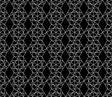 Vektör kesintisiz geometrik desen kontur düzenlenebilir ağırlığı ile