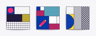 Trendy arka planlar ile büyük koleksiyonu