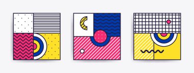 Trendy arka planlar ile büyük koleksiyonu