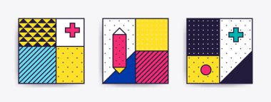 Trendy arka planlar ile büyük koleksiyonu