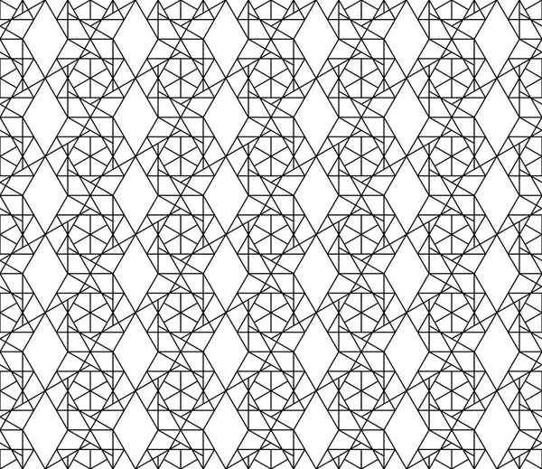 Vektör kesintisiz geometrik desen kontur düzenlenebilir ağırlığı ile