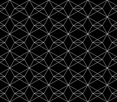 Vektör kesintisiz geometrik desen kontur düzenlenebilir ağırlığı ile