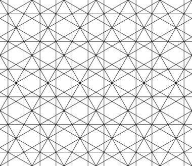 Vektör kesintisiz geometrik desen kontur düzenlenebilir ağırlığı ile