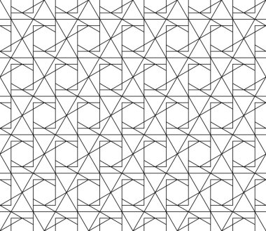Vektör kesintisiz geometrik desen kontur düzenlenebilir ağırlığı ile
