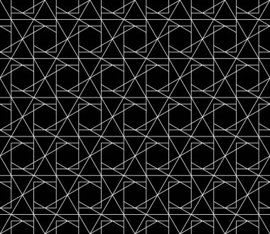 Vektör kesintisiz geometrik desen kontur düzenlenebilir ağırlığı ile