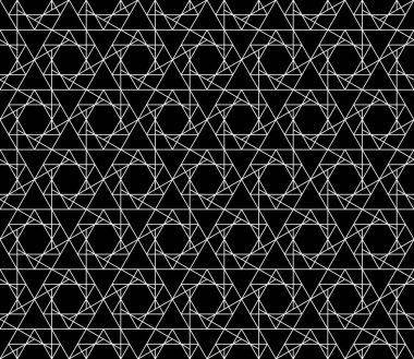 Vektör kesintisiz geometrik desen kontur düzenlenebilir ağırlığı ile