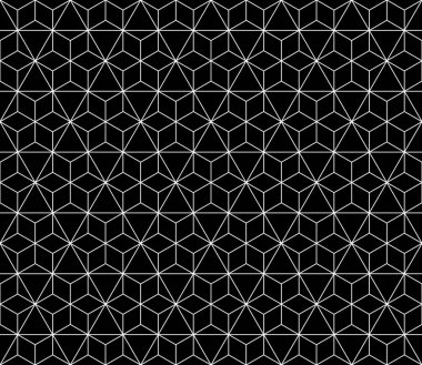 Vektör kesintisiz geometrik desen kontur düzenlenebilir ağırlığı ile