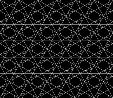 Vektör kesintisiz geometrik desen kontur düzenlenebilir ağırlığı ile