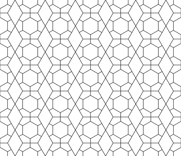 Vektör kesintisiz geometrik desen kontur düzenlenebilir ağırlığı ile