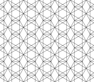 Vektör kesintisiz geometrik desen kontur düzenlenebilir ağırlığı ile