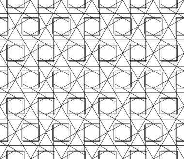 Vektör kesintisiz geometrik desen kontur düzenlenebilir ağırlığı ile