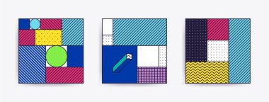 Trendy arka planlar ile büyük koleksiyonu