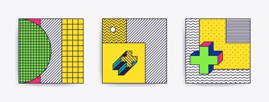 Trendy arka planlar ile büyük koleksiyonu