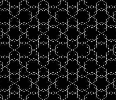 Vektör kesintisiz geometrik desen kontur düzenlenebilir ağırlığı ile