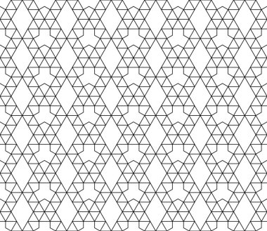 Vektör kesintisiz geometrik desen kontur düzenlenebilir ağırlığı ile