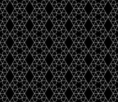 Vektör kesintisiz geometrik desen kontur düzenlenebilir ağırlığı ile