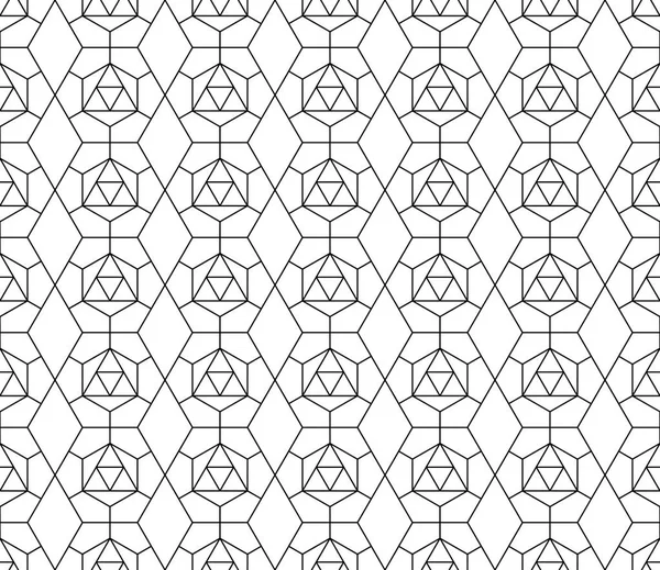 Vektör kesintisiz geometrik desen kontur düzenlenebilir ağırlığı ile