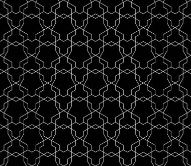 Vektör kesintisiz geometrik desen kontur düzenlenebilir ağırlığı ile