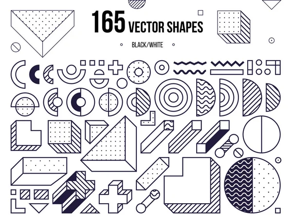 Mega-Kollektion mit Designelementen — Stockvektor