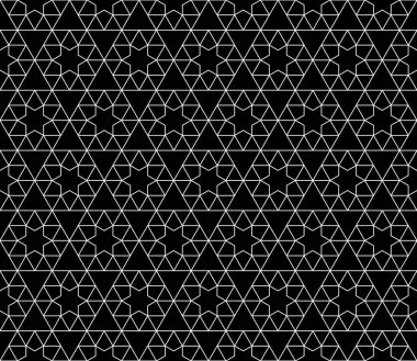 Vektör kesintisiz geometrik desen kontur düzenlenebilir ağırlığı ile