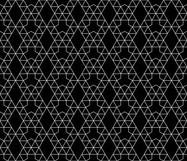 Vektör kesintisiz geometrik desen kontur düzenlenebilir ağırlığı ile